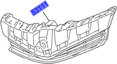 Immagine prodotto di TOYOTA Yaris griglia paraurti anteriore 53111-0D400 OE