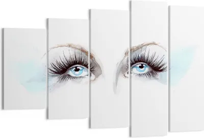 Produktbild von Bild auf Leinwand - Leinwandbild - Mädchen Fantasie Augapfel menschliches - 150x100cm - Wand Bild - Wanddeko - Leinwanddruck - Bilder - Kunstdruck - Leinwand bilder - Wandkunst - EG150x100-3023