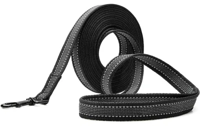 Productafbeelding van Schleppleine, nylon, trainingslijn, 5m, 10m, elastisch, voor honden, 5m x 2cm, zwart