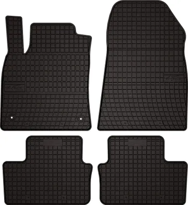 Produktbild von Gummi-Fußmatten für Renault Clio V 2019- (Schrägheck) – 4-tlg, Schwarz, passgenau – Wielganizator SolidPRO