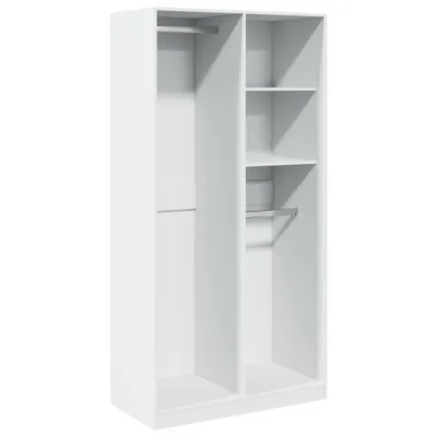 Obrázek produktu pro vidaXL Šatní skříň bílá 100x50x200 cm Materiál dřevo