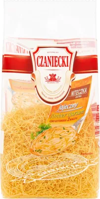 Zdjęcie produktu dla Czaniecki Amber Durum Makaron jajeczny niteczka extra 250 g x 12 sztuk