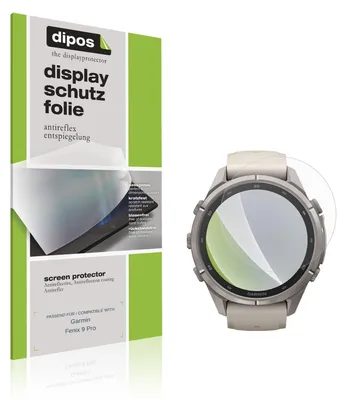 Produktbild von 6x Schutzfolie für Garmin Fenix 9 Pro matt Displayschutzfolie Folie Display Schutz dipos