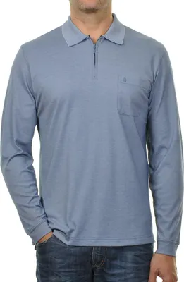 Produktbild von Ragman Langarm-T-Shirt Brusttasche mit Logo