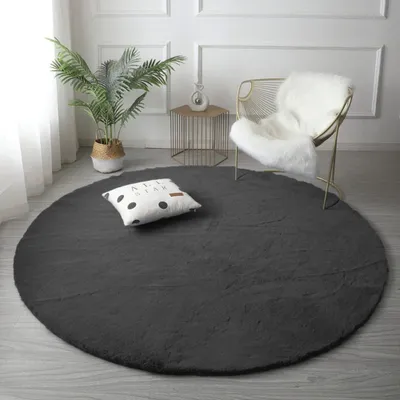 Image de Rabbit Strado Tapis rond 80x80 DeepGrey (gris)