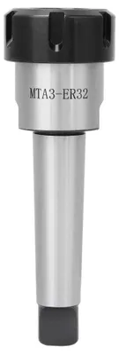 Image de MTA3-ER32 : Mandrin de serrage de haute précision - Acier carbone pour machines CNC - Adapté aux machines de fraisage et de tournage - Outil de précision - Réglable - Convient pour...
