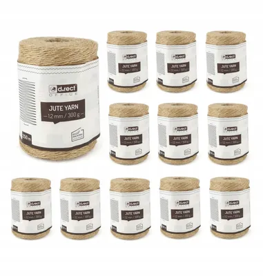 Zdjęcie produktu dla 12Xsznurek Jutowy Ozdobny Naturalny 1.2Mm300G 250M