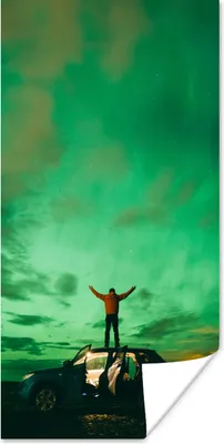 Produktbild von MuchoWow® Poster Nordluft - Auto - Reisen 40x80 cm - Dekoration