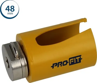 Productafbeelding van PRO-FIT Universele gatenzaag Ø48mm met 50mm snijlengte - zonder centreerboor - met Click&Drill bevestiging