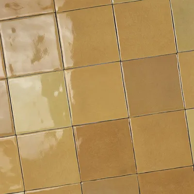Produktbild von Fliese Morocco Bernstein Gelb Glänzend | 10 x 10 cm | 0.54 m²/s