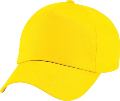 Produktbild von Beechfield Uni Baseball Kappe Junior Original einfarbig RW217 (Einheitsgröße) (Gelb)