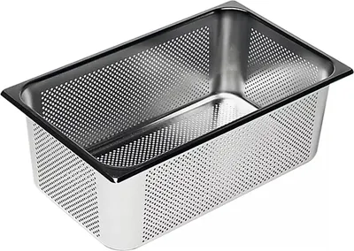 Produktbild von RIEBER  GN-Behälter 1/1 18/10 Edelstahl, Tiefe: 90 mm, gelocht