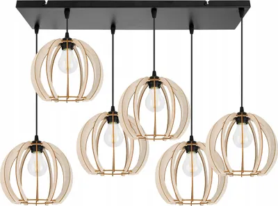 Immagine prodotto di Moderna Lampada A Sospensione A Led In Legno