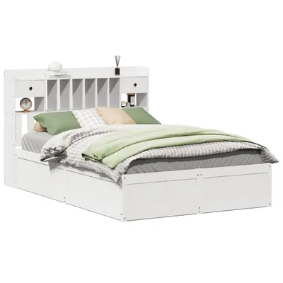 Immagine prodotto di vidaXL Letto in legno massiccio senza materasso bianco 150x200 cm in legno di pino