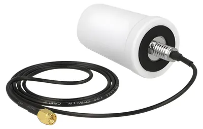 Produktbild von DeLOCK 12545, 2 dBi, 0.698 - 0.960, 1.710 - 2.170, 2.300 - 2.700 GHz, 50 Ohm, Omnidirektionale Antenne, SMA, Männlich