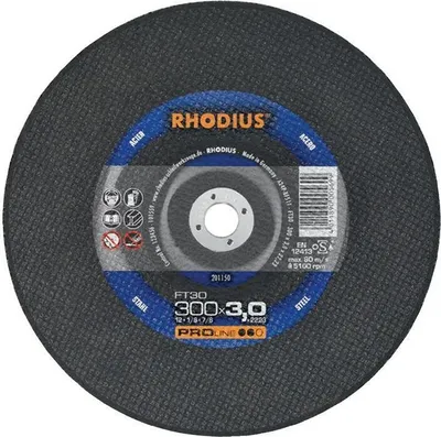 Productafbeelding van Rhodius scheidingsschijf FT 30, afmetingen 350x4,0x20,0 mm, staal, Proline - 201182