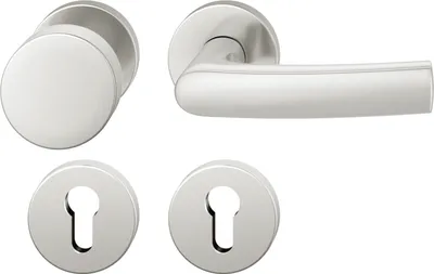 Produktbild von FSB Wechselgarnitur 12 1015 ASL auf Rosette PZ, Knopf drehbar, silber eloxiert