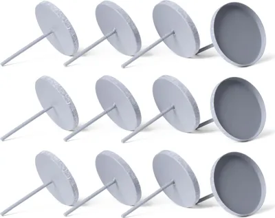 Produktbild von Novaliv 12x Kerzenpick Flach 6,5 cm GRAU