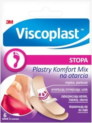 Produktbild von Viscoplast Komfortpflaster für Schürfwunden Mix 6 Stück