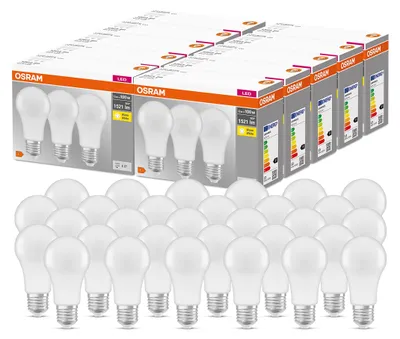 Productafbeelding van Osram LED lamp Classic A, met een gloeiform en E27-fitting, niet dimbaar, vervangt een 1