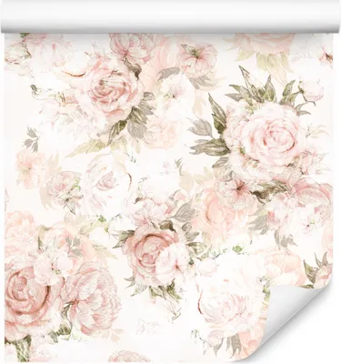 Produktbild von 10m VLIES TAPETE Rolle Blumen Rosen Blätter Natur Pflanzen XXL