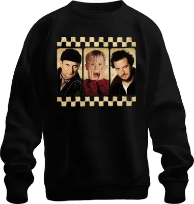 Produktbild von Kevin Allein zu Haus McCallister Filmklassiker Weihnachten Harry Marv Uni Sweatshirt Pullover, Schwarz, 3XL