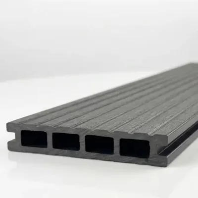 Produktbild von Terrassendielen WPC Handmuster WoodoRhodos Muster Anthrazit | Vorlage einer WPC Hohlkammerdiele | Holzoptik für Terrasse & Balkon