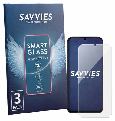 Produktbild von 3x Savvies Schutzglas Folie für OnePlus N6X 9H Panzer Schutzfolie Glas Displayschutz klar transparent