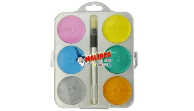 Produktbild von Malinos Wasserfarbkasten Aquarell          6  Farben