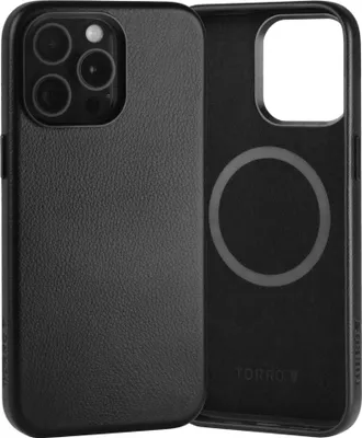 Immagine prodotto di TORRO Custodia sottile in pelle per iPhone 15 Pro Max (compatibile con MagSafe) - Nero