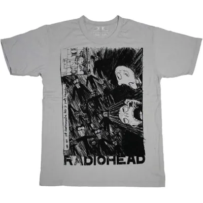 Produktbild von Radiohead Scribble Grey 2XL T-Shirt