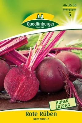 Produktbild von Rote Rüben Rote Kugel (30 g) | Rübensamen von Quedlinburger