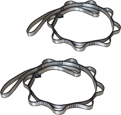 Imagen del producto de Correas de escalada de nailon, ajustables, de 110 cm, paquete de 2, para hamacas de yoga