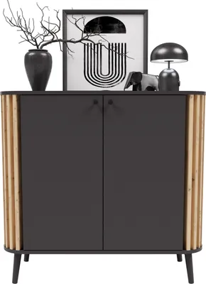 Produktbild von Pure Kommode 2-türig Grau / Artisan Eiche
