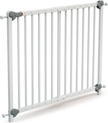 Produktbild von WEBABY - Ausziehbare Sicherheitsbarriere Weiß 110 cm LOKEE | Von 73-110 | Abnehmbar |. Für Kinder bis 24 Monate | Einhändiges Öffnen | Befestigung durch Bohren