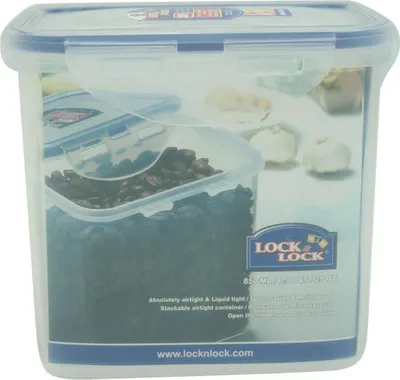 Obrázek produktu pro Lock & Lock HPL808, Krabice, Obdélníkový, 0,85 l, Modrá, Průhledná, Polypropylen (PP), 135 mm