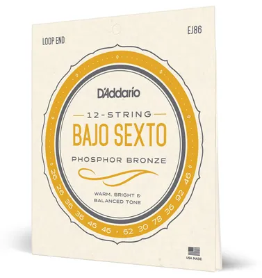 Immagine prodotto di D'Addario EJ86, fosfor-bronzo, 12 pezzi