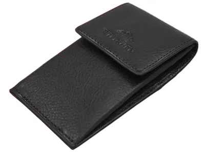 Produktbild von WITTCHEN Schlüsseletui SCHWARZ Echtleder elegant praktisch unifarben Uni