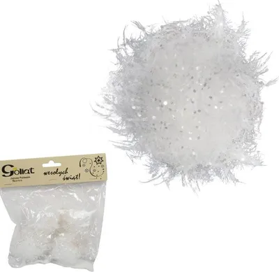 Produktbild von Set mit 4 Styroporkugeln, Schneekugeln, 6 cm