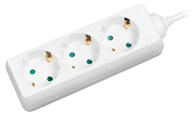 Obrázek produktu pro LogiLink LPS205, 1,4 m, Typ F, Bílá, & GS, 3 AC zásuvky / AC zásuvek, 250 V