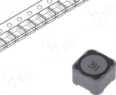 Produktbild von 5x Drossel: Draht 700mΩ 390uH 20% SMD 880mA 12x12x8mm  -40÷125°C PCS127MT391 SMD-