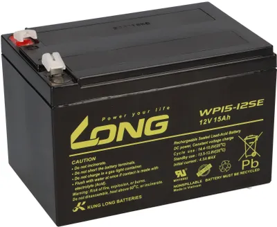 Produktbild von Kung Long WP15-12SE 12V 15Ah AGM – Ersatz für Panasonic LC-CA1215P1