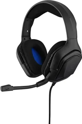 Zdjęcie produktu dla Słuchawki Gamingowe Przewodowe z Mikrofonem The G-Lab KORP COBALT, PC PS4 Xbox One, Czarne, Komfortowe Poduszki