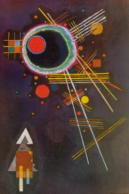 Produktbild von Wassily Kandinsky Kunstdruck Bild - Strahlenlinien, 1927 (120 x 80 cm)