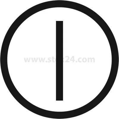 Produktbild von Georg Schlegel Bezeichnungsschild Grafik-Symbol Ein / Aus weiß - 1 Stück