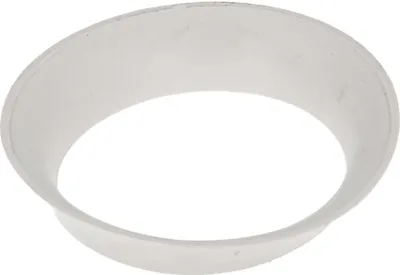 A white ring-shaped object, likely a seal or gasket, is shown against a white background.
