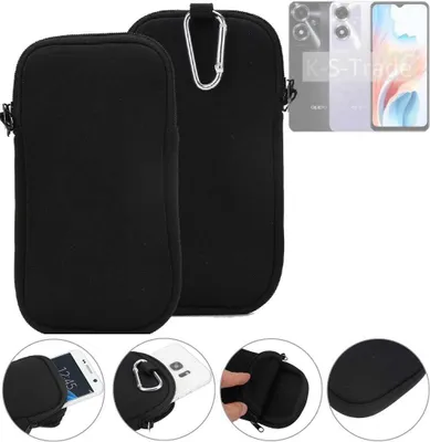 Produktbild von K-S-Trade Neopren-Hülle Handyhülle kompatibel mit Oppo A2m Schutzhülle Neoprenhülle Sleeve Schutz-Hülle Gürtel Tasche Case Holster Handytasche