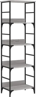 Produktbild von vidaXL Bücherregal Grau Sonoma 50x33x153 cm Holzwerkstoff
