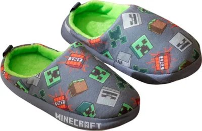 Obrázek produktu pro Minecraft - Chlapecké pantofle s postavičkami NS9552 (30 EU) (šedá)