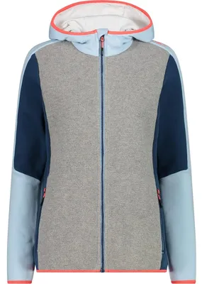 Productafbeelding van CMP Damenhoodie, kleur: kristalblauw, maat: 40